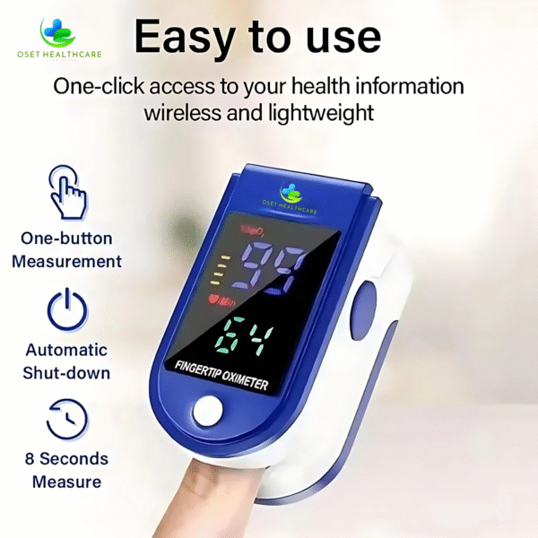 OSET FINGERTIP PULSE OXIMETER & THERMOMETER - Image 3